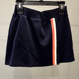 Talbots Navy Skort Coral White Stripe EUC Small Petite